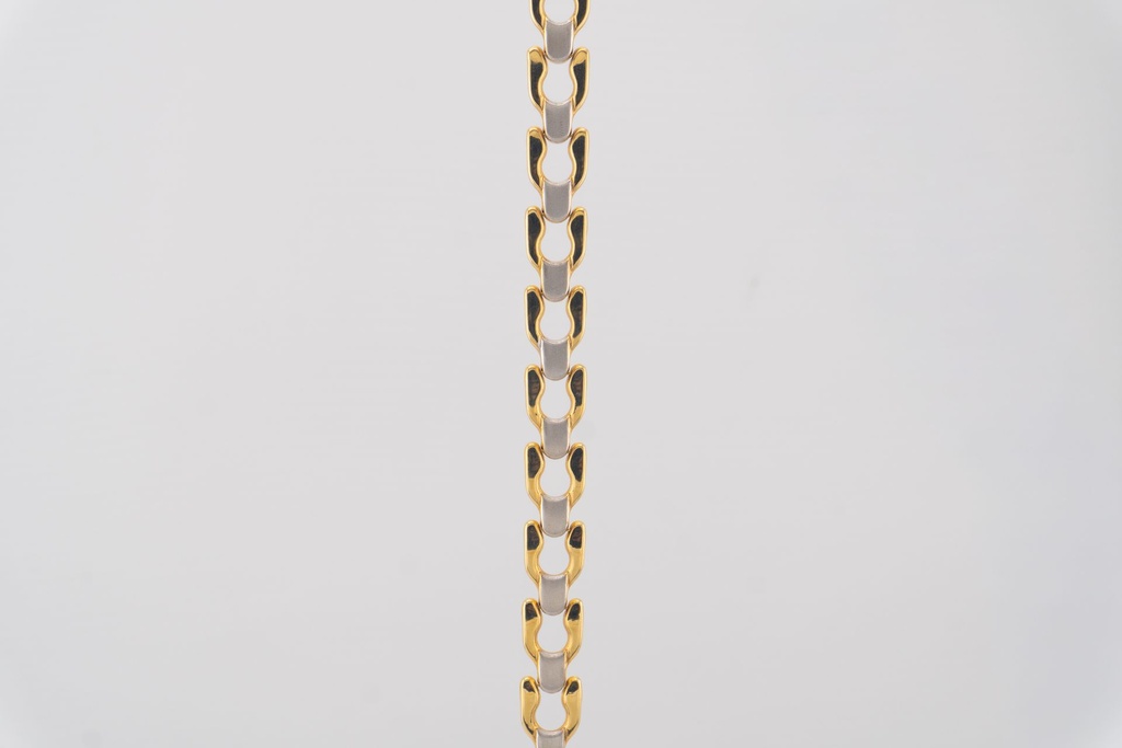 [PU-00006] Pulsera oro blanco y amarillo