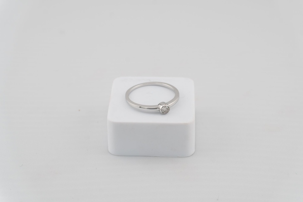 [AN-00017] Anillo oro blanco con diamante